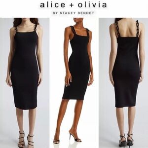 Alice + Olivia | Dresses | Alice Olivia Cobi Wrapeffect Crepe Midi Dress |  Poshmark